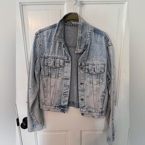 Rhinestone Jean Jacket